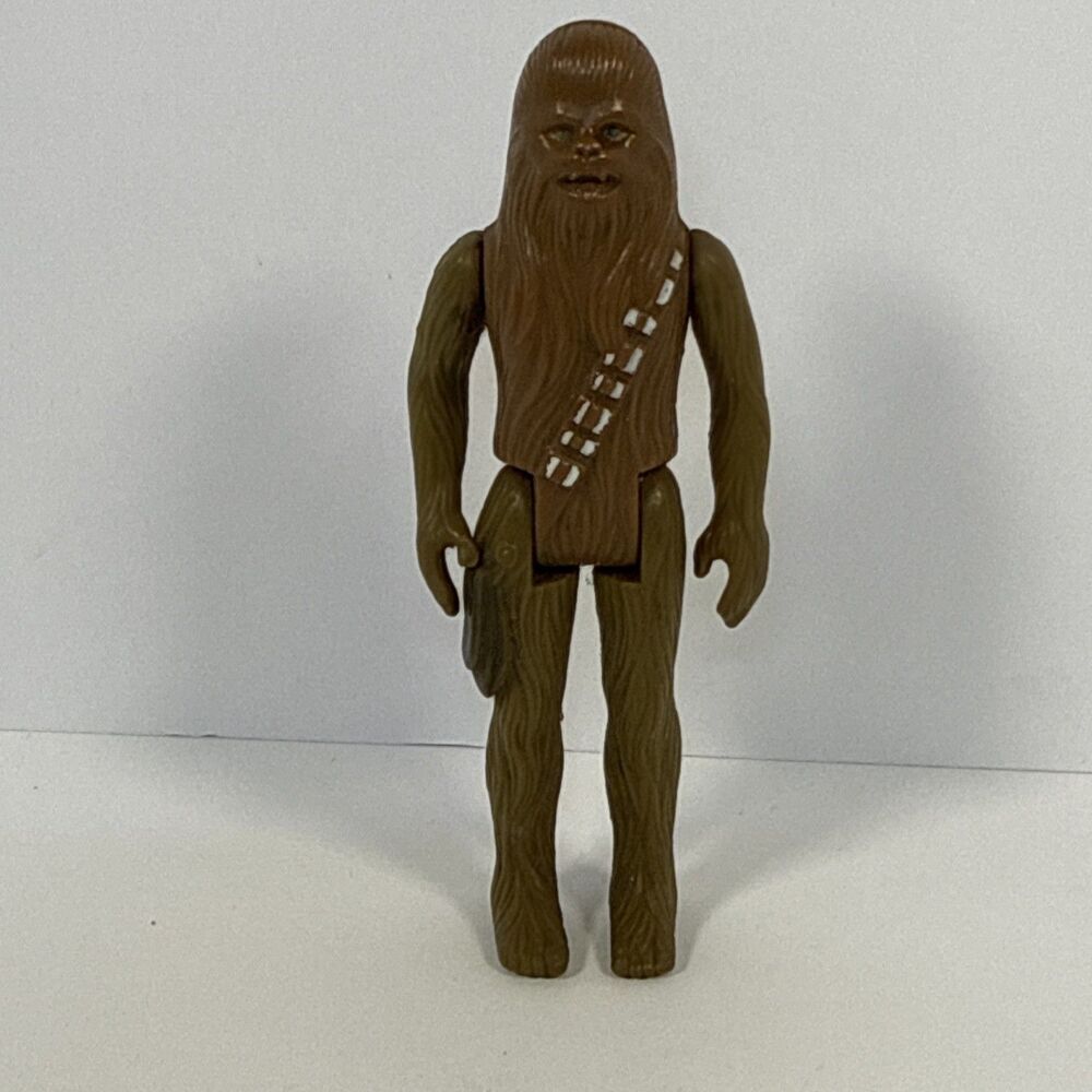 Star Wars Action Figure Chewy Chewbacca Vintage 1977 Hong Kong 4" Blue Eyes